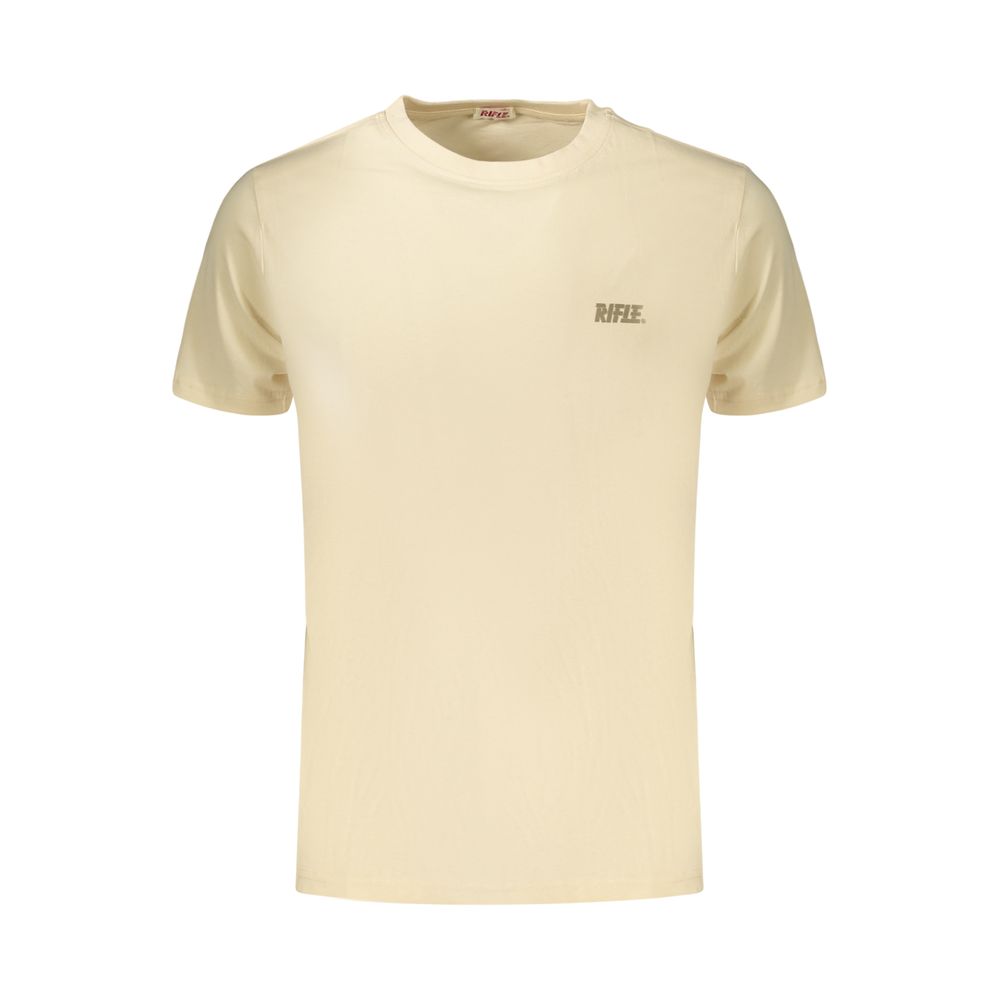 Rifle Beige Cotton Men's T-Shirt