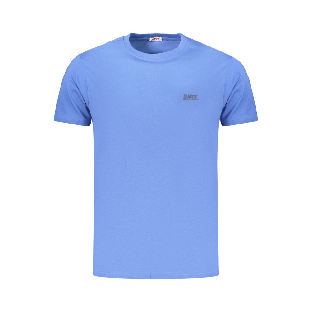 Rifle Blue Cotton Men's T-Shirt