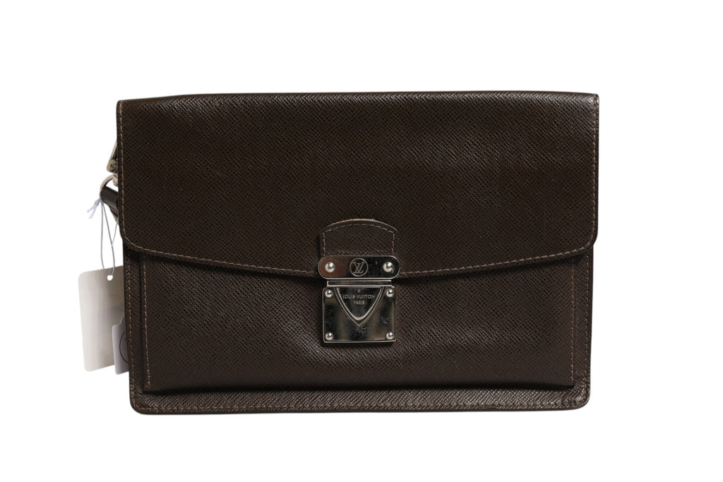 Louis Vuitton Belaia Clutch Taiga Leather