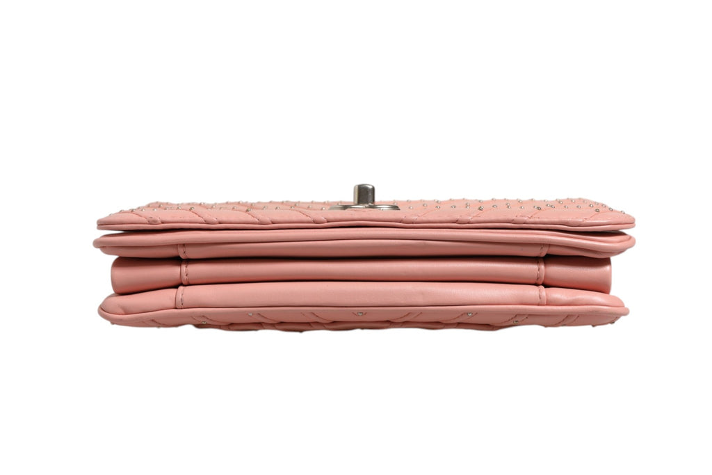 Chanel Small Classic Double Flap Bag Light Pink Chevron