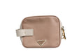 Prada Clay Gray Small Leather Shoulder Bag