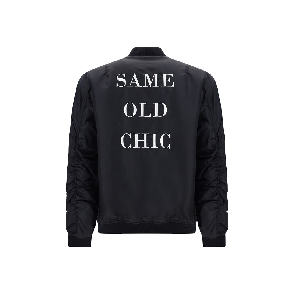 Moschino Black Polyamide Bomber