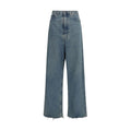 Maison Margiela Blue Cotton High-Waisted Jean