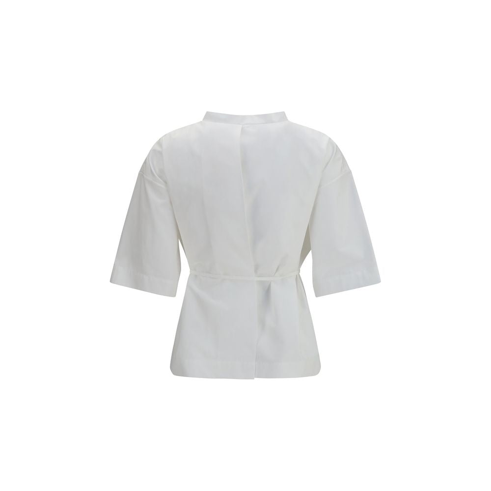 Calvin Klein White Cotton Shortsleeve Shirt