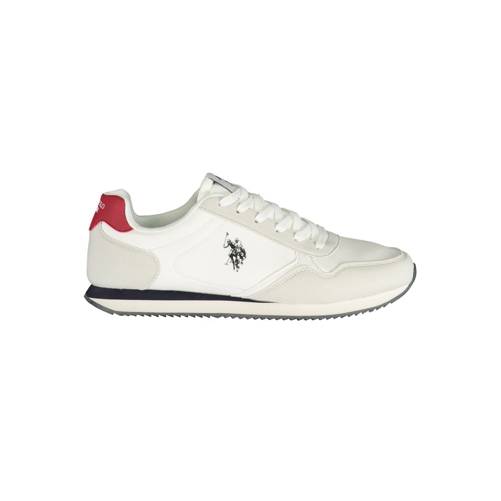 U.S. POLO ASSN. White Polyurethane Men's Sneaker
