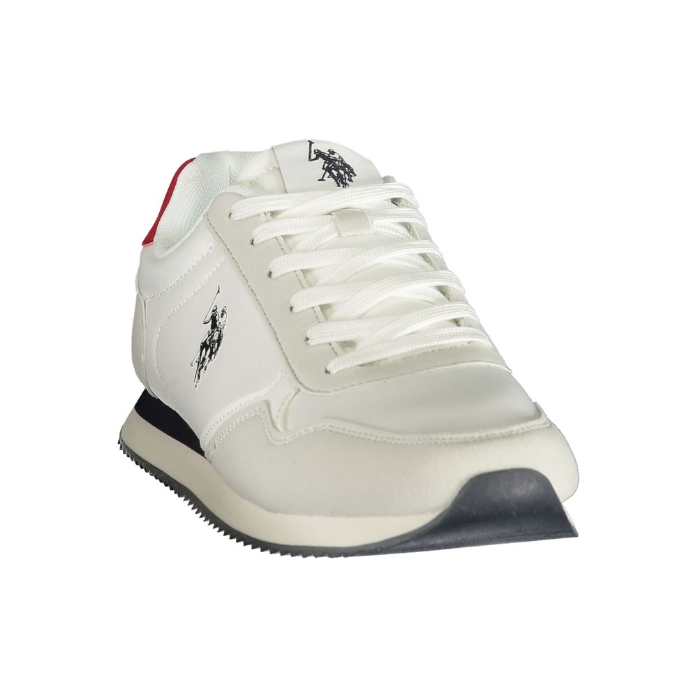 U.S. POLO ASSN. White Polyurethane Men's Sneaker