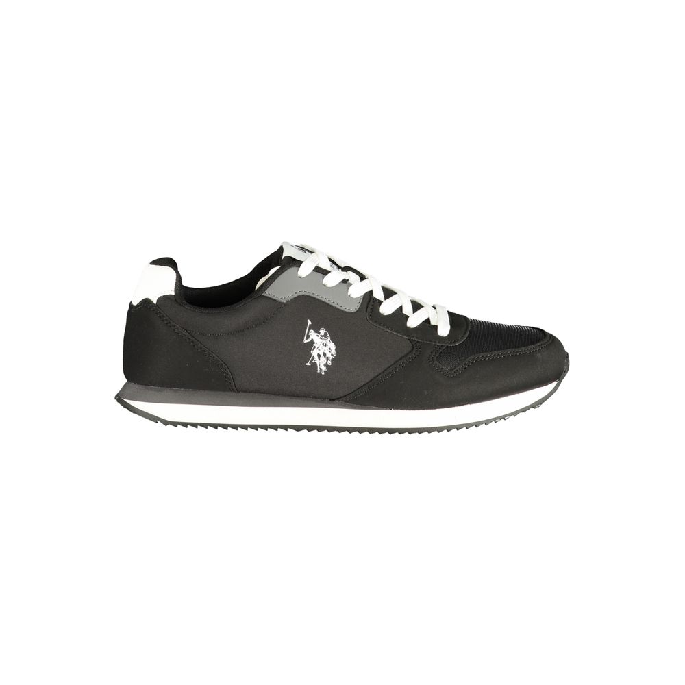 U.S. POLO ASSN. Black Polyurethane Men's Sneaker