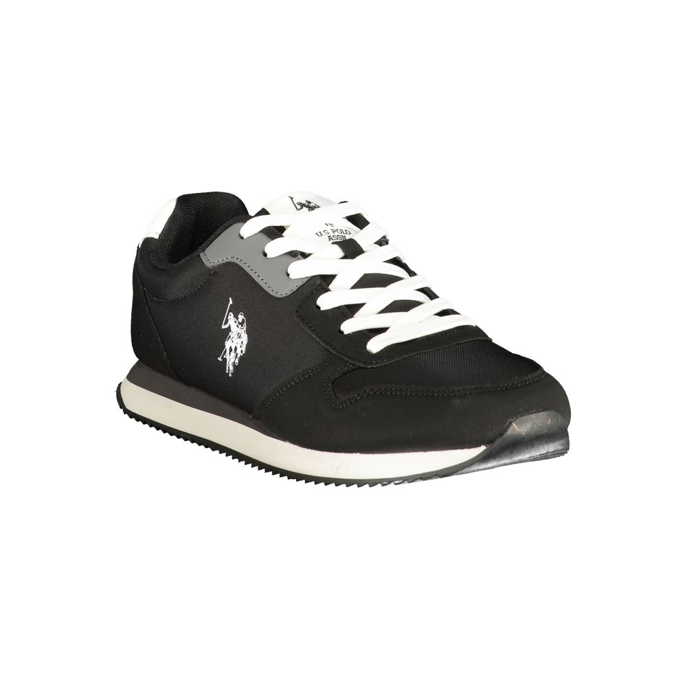 U.S. POLO ASSN. Black Polyurethane Men's Sneaker