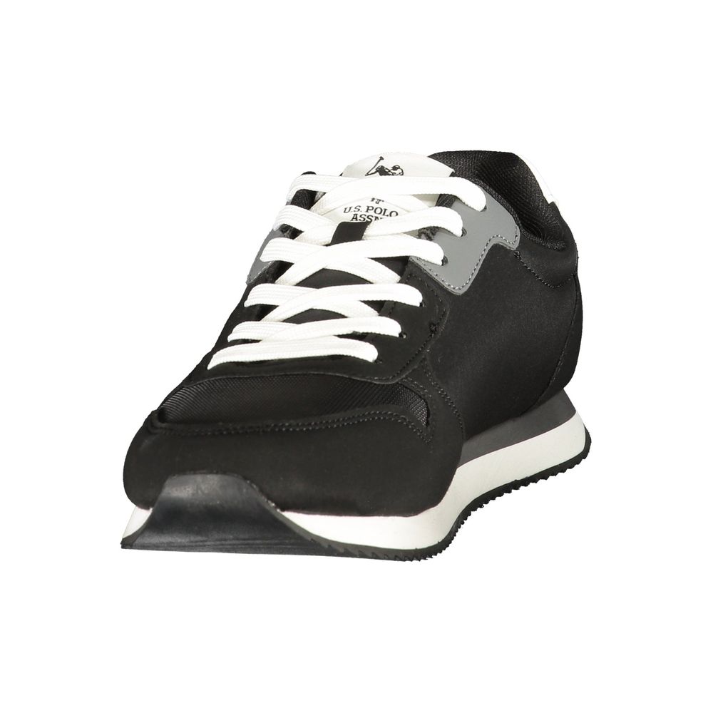 U.S. POLO ASSN. Black Polyurethane Men's Sneaker