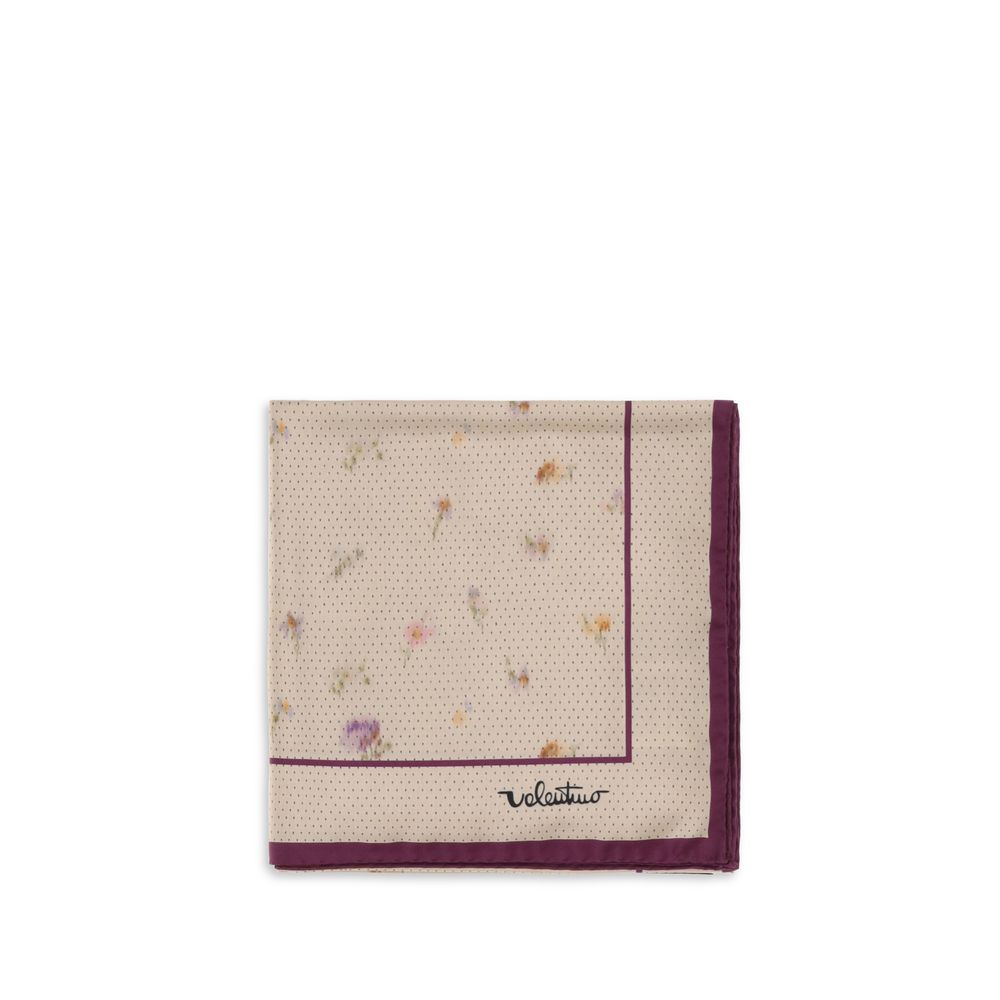 Valentino Garavani Beige Silk Scarf