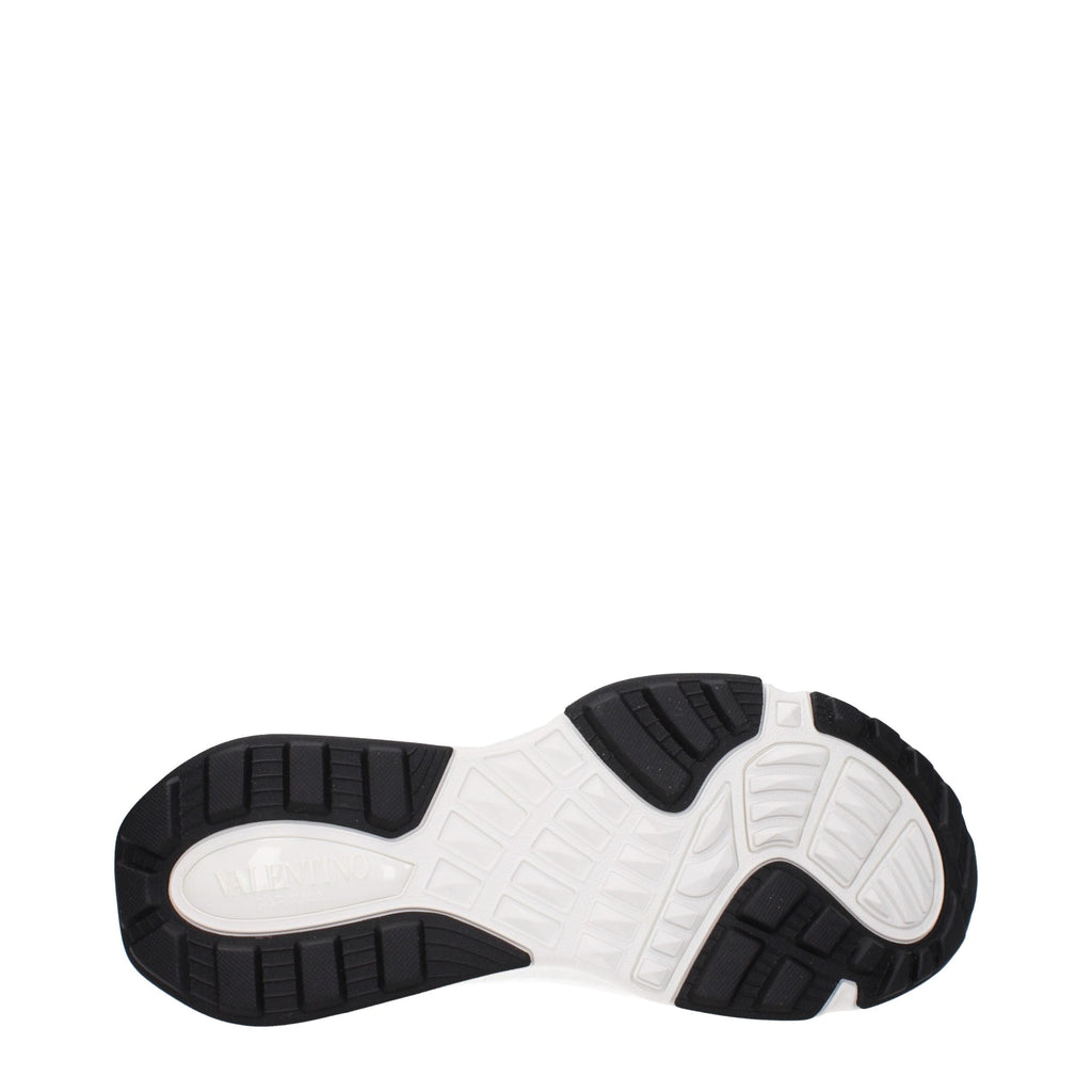 Valentino Garavani White Fabric Athletic Sneakers