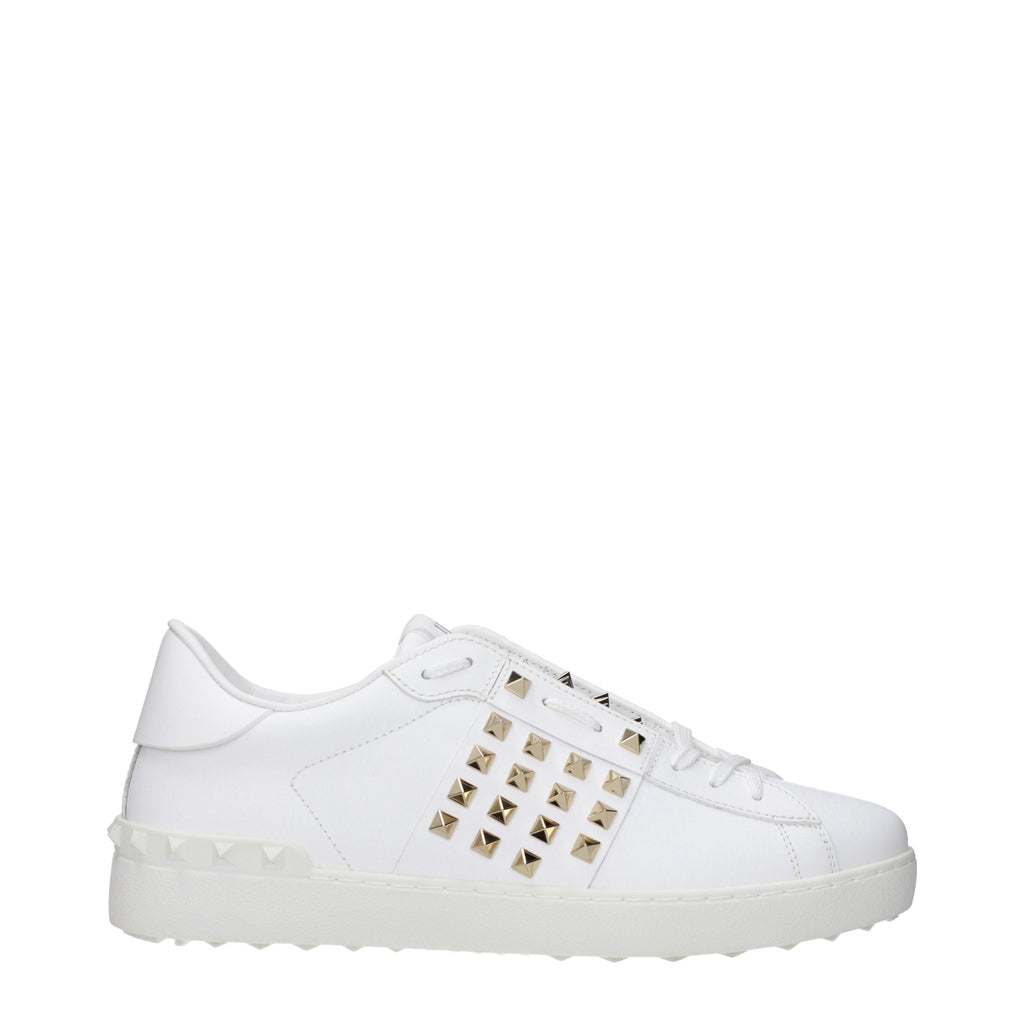 Valentino Garavani White Leather Low Top Sneakers