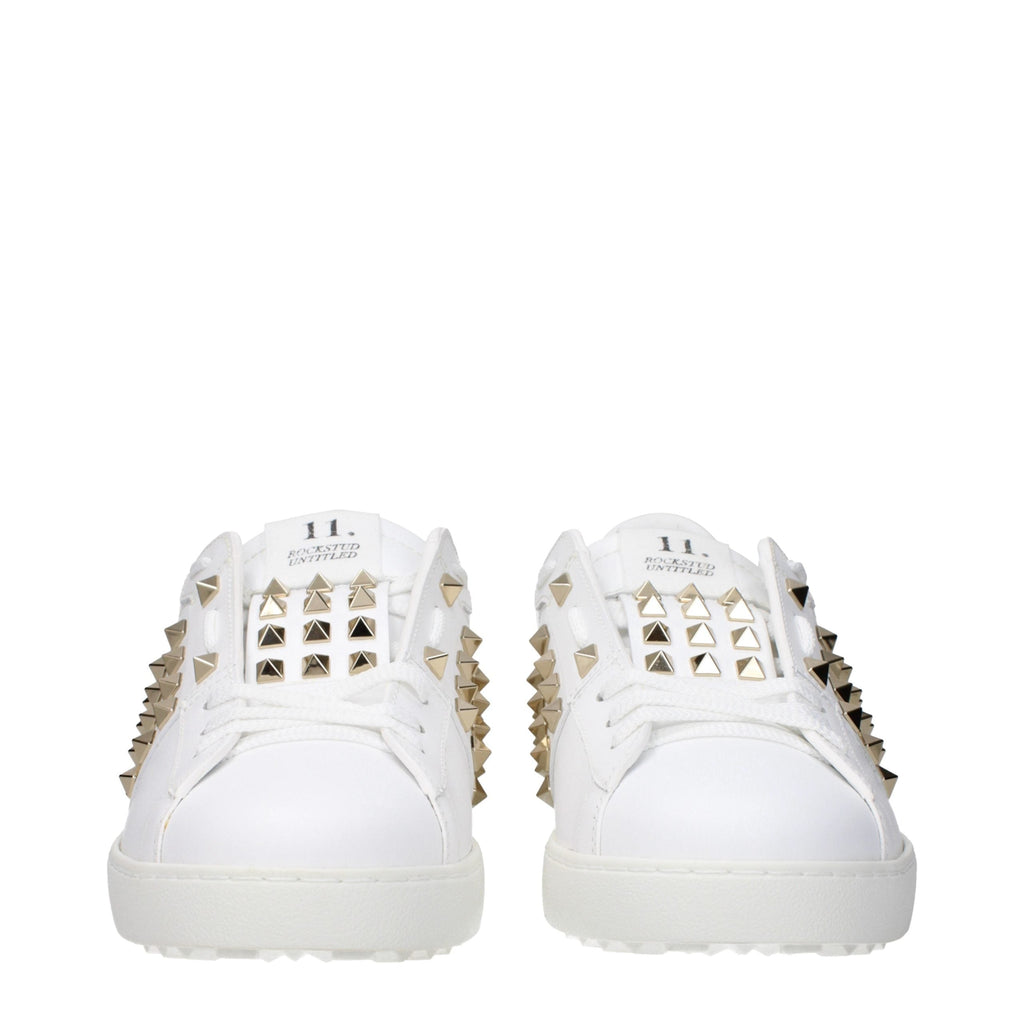Valentino Garavani White Leather Low Top Sneakers