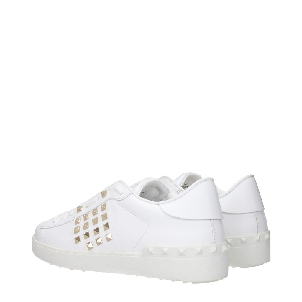 Valentino Garavani White Leather Low Top Sneakers