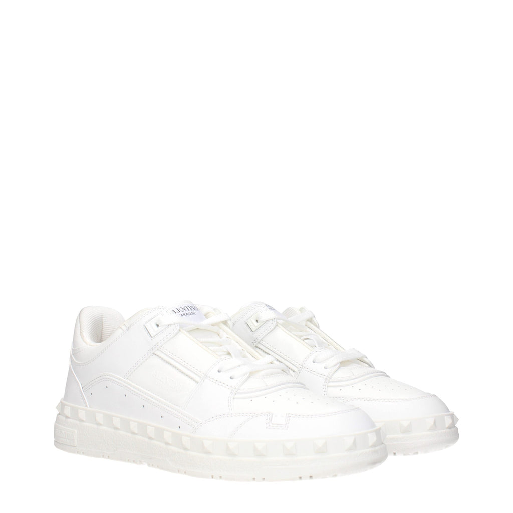 Valentino Garavani White Leather Sneakers