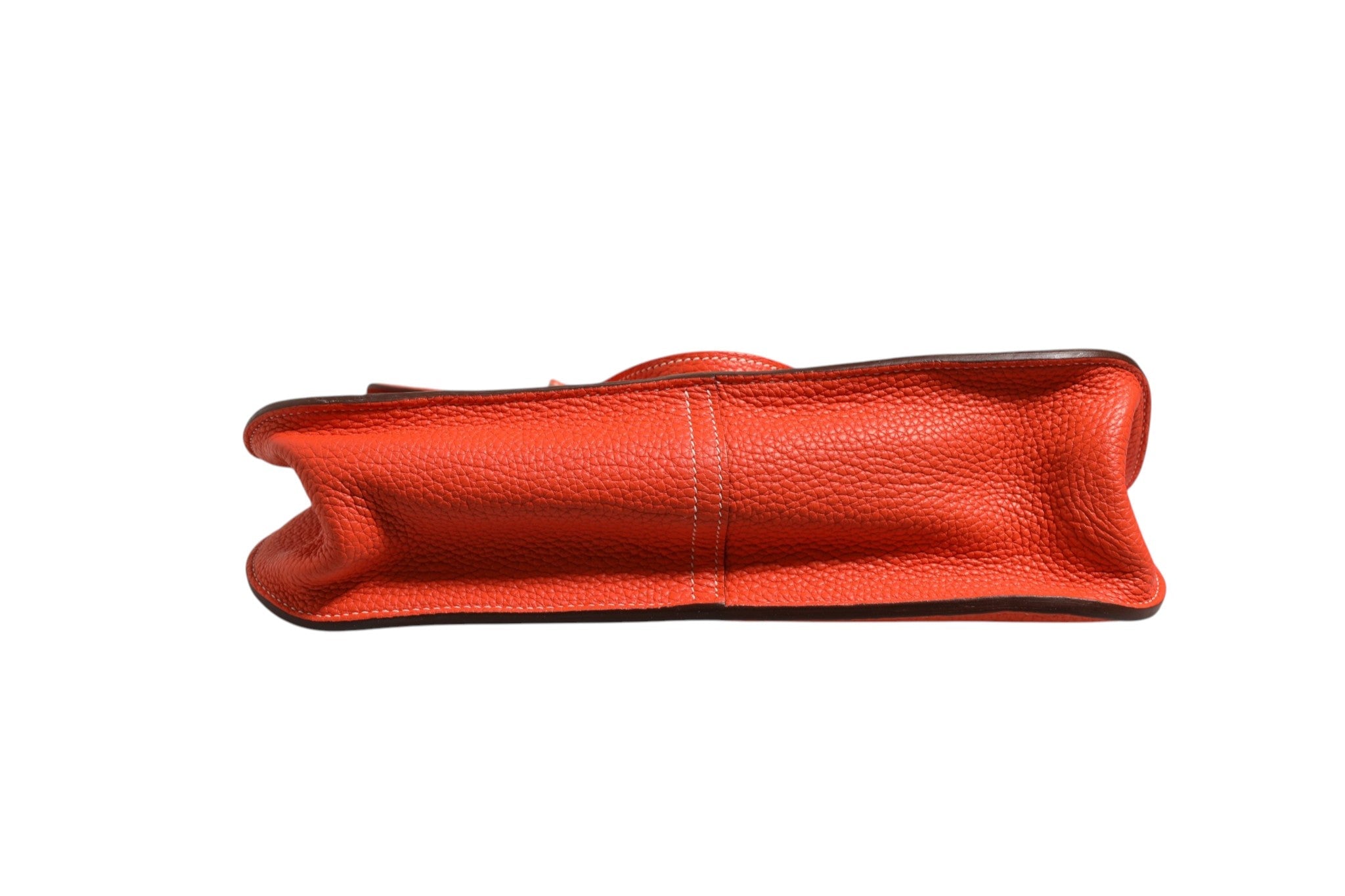 Hermès Rouge Casaque Clemence Halzan 31 Palladium Hardware