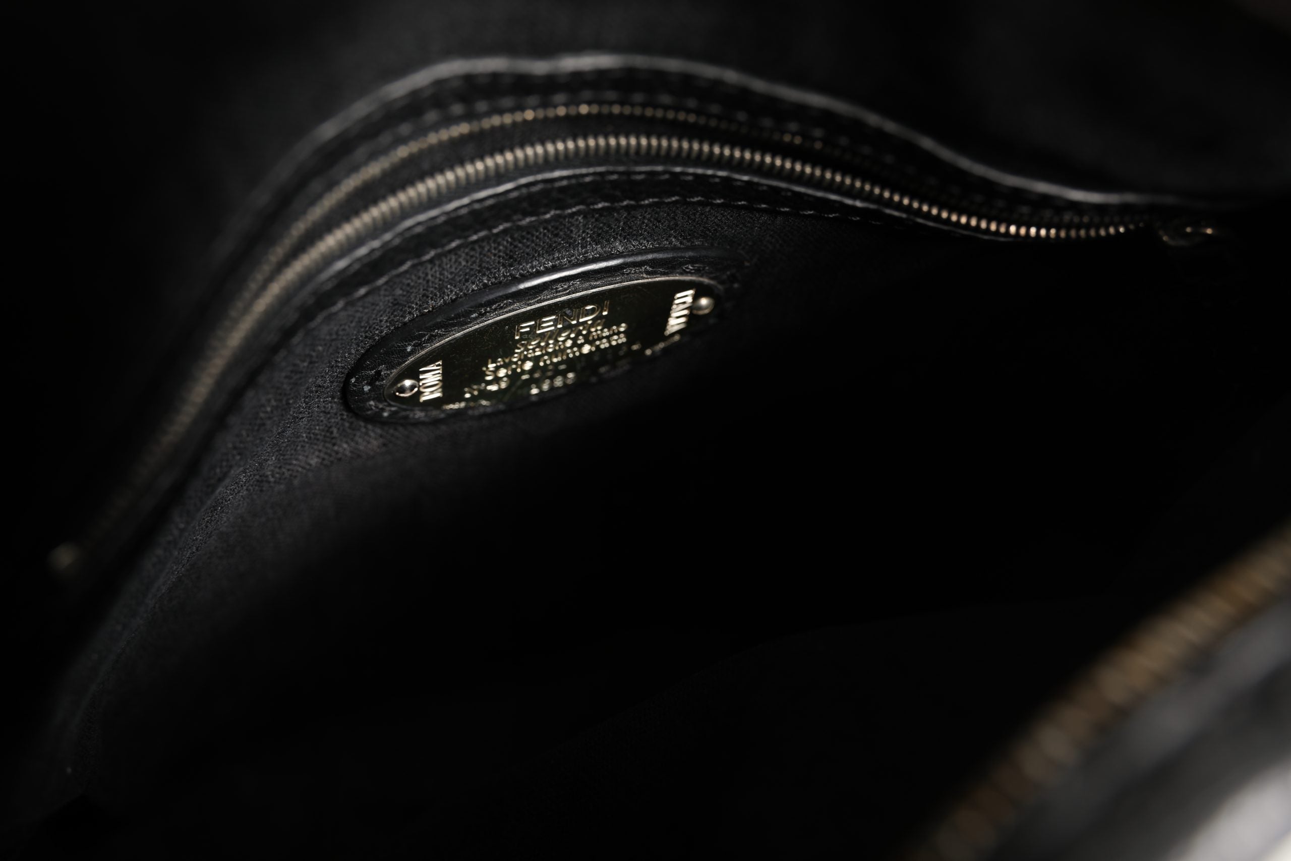 Fendi Selleria Leather Messenger Crossbody Bag