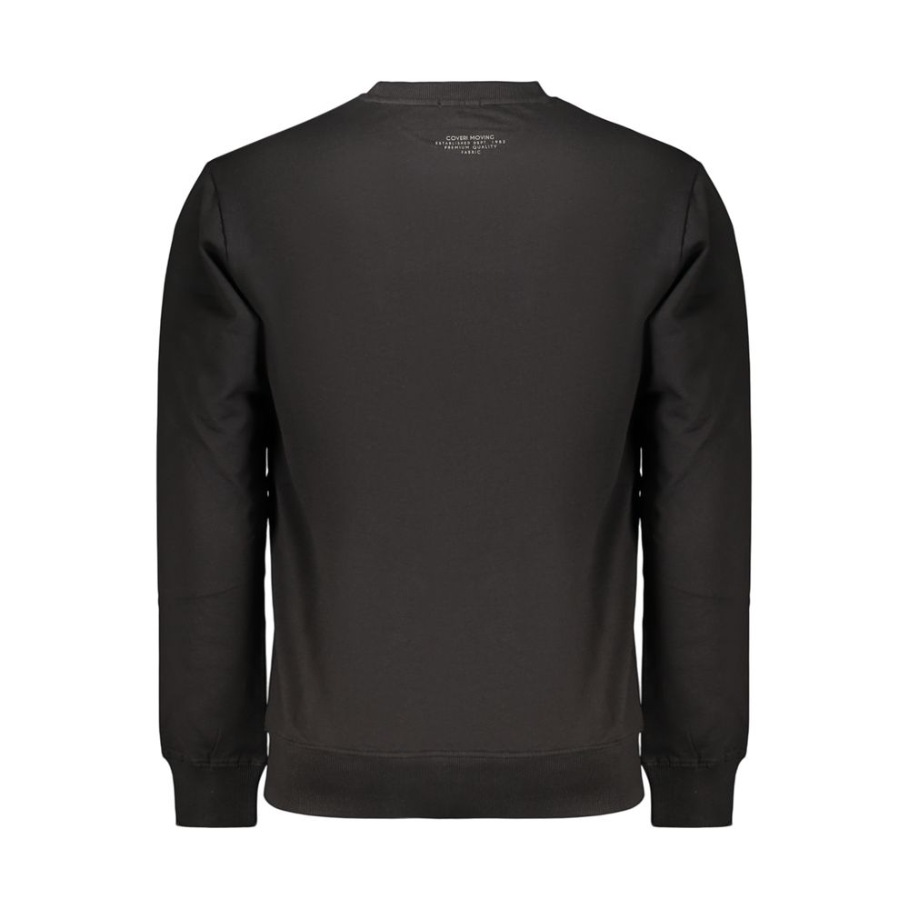 Coveri Moving Black Cotton Men's Sweatshirt Coveri Moving