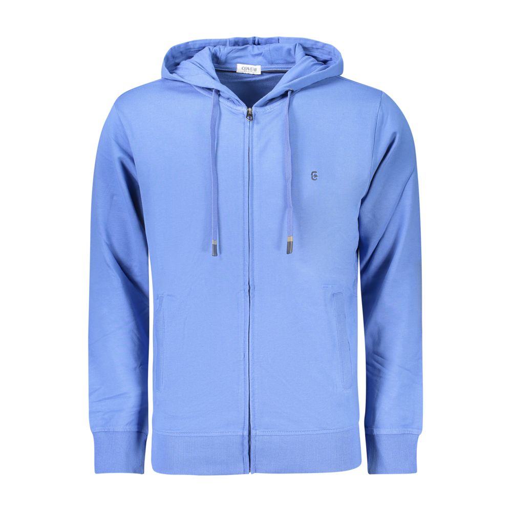 Coveri Moving Blue Cotton Men's Sweatshirt