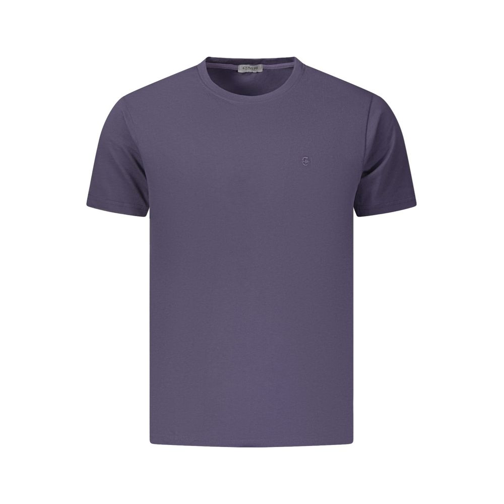 Coveri Moving Blue Cotton Men's T-Shirt