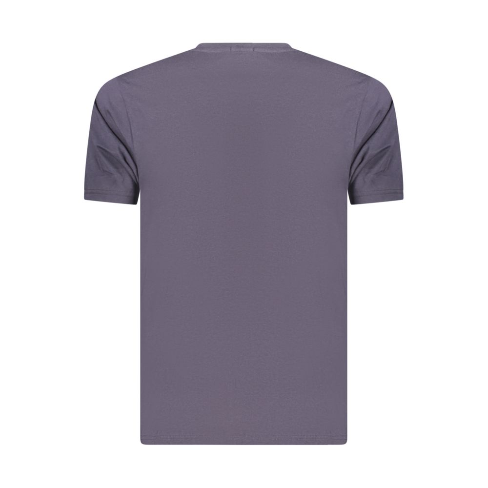 Coveri Moving Blue Cotton Men's T-Shirt