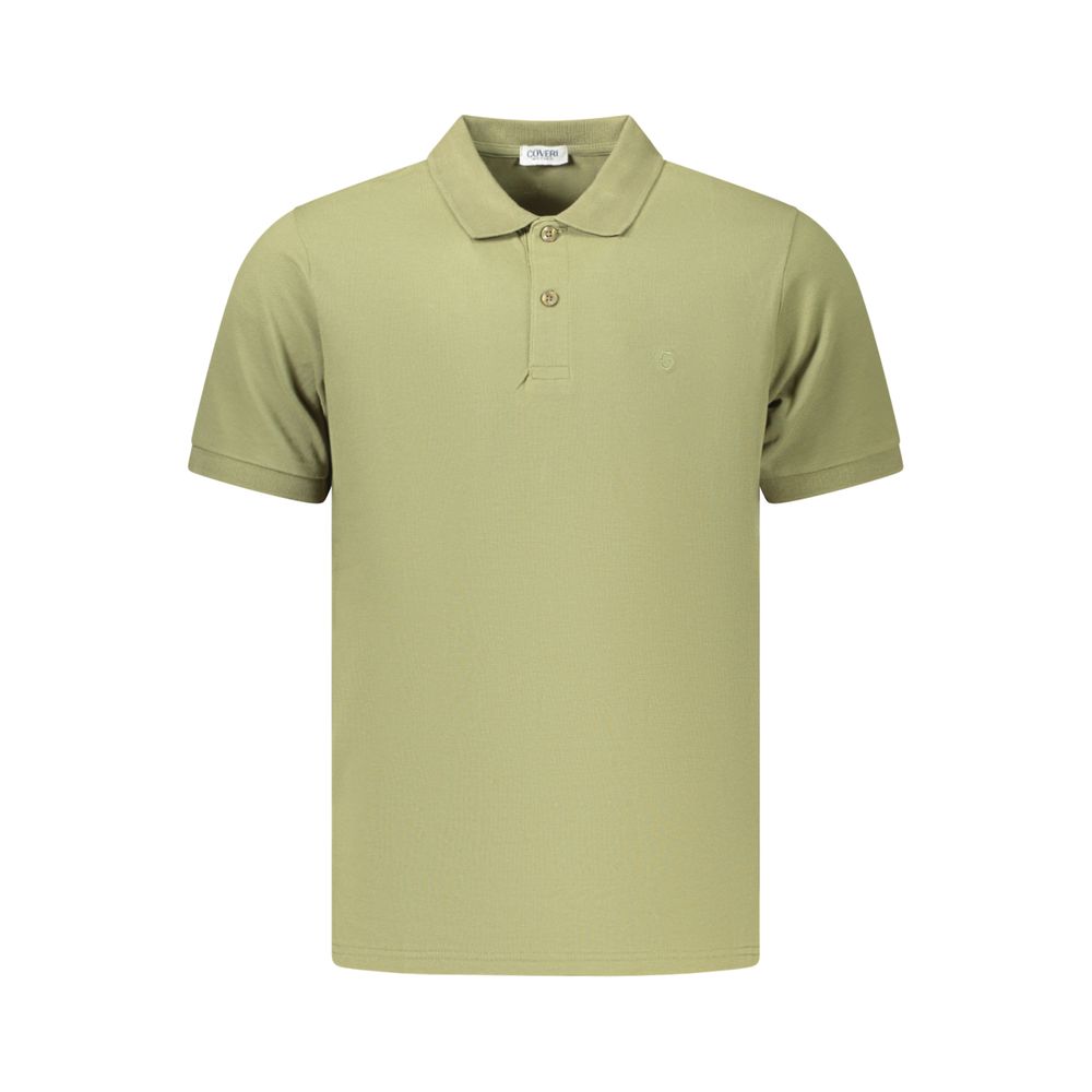 Coveri Moving Green Cotton Men's Polo