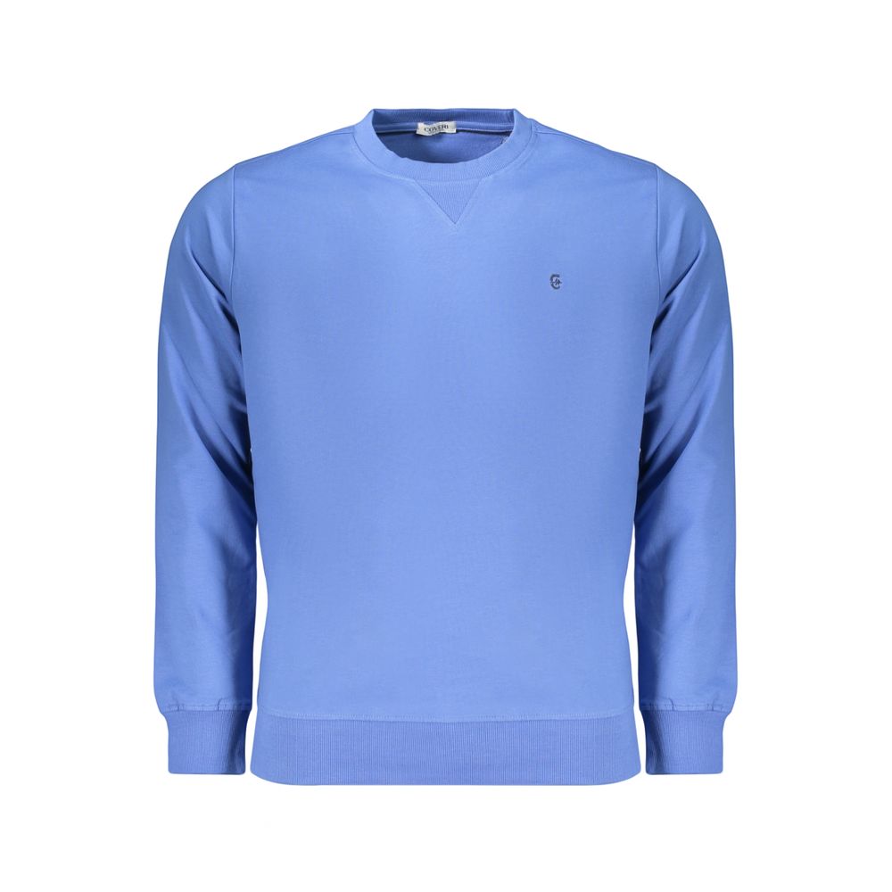 Coveri Moving Blue Cotton Men's Sweatshirt