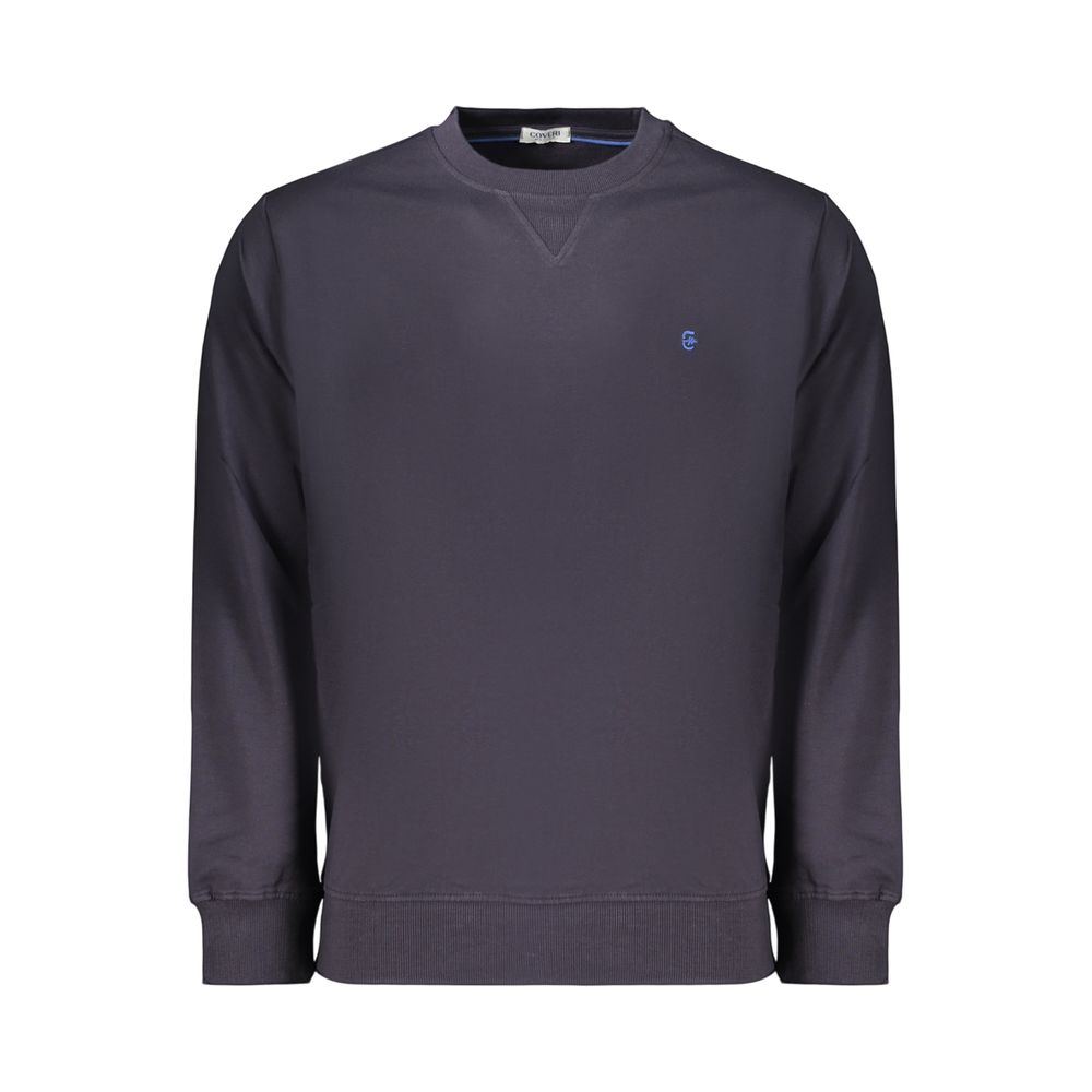 Coveri Moving Blue Cotton Men's Sweatshirt Coveri Moving
