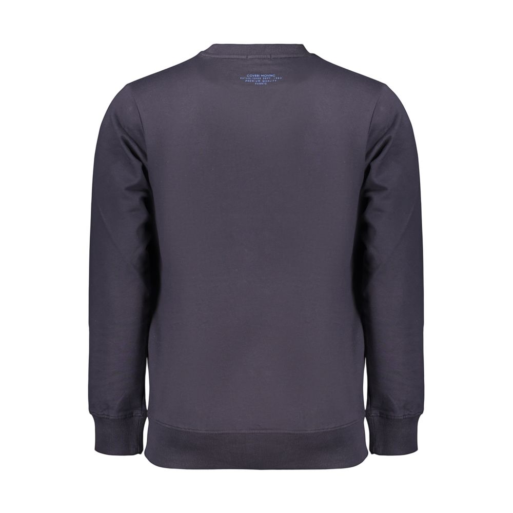 Coveri Moving Blue Cotton Men's Sweatshirt