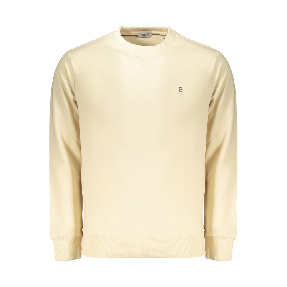 Coveri Moving Beige Cotton Men's Sweatshirt Coveri Moving