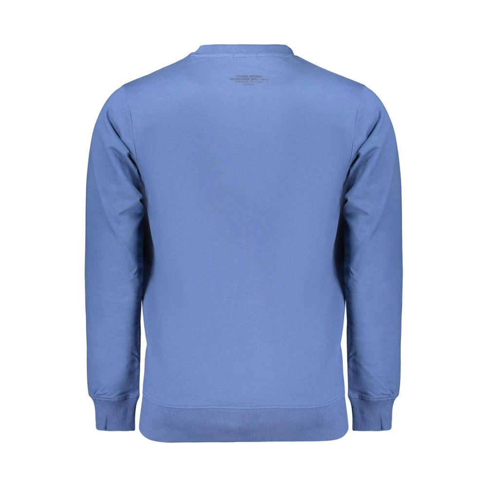 Coveri Moving Blue Cotton Men's Sweatshirt