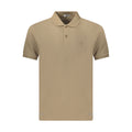Coveri Moving Brown Cotton Men's Polo Shirt