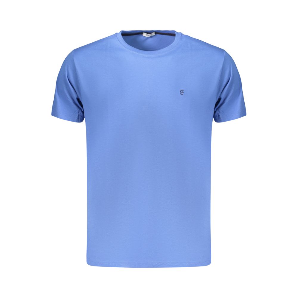 Coveri Moving Blue Cotton Men's T-Shirt