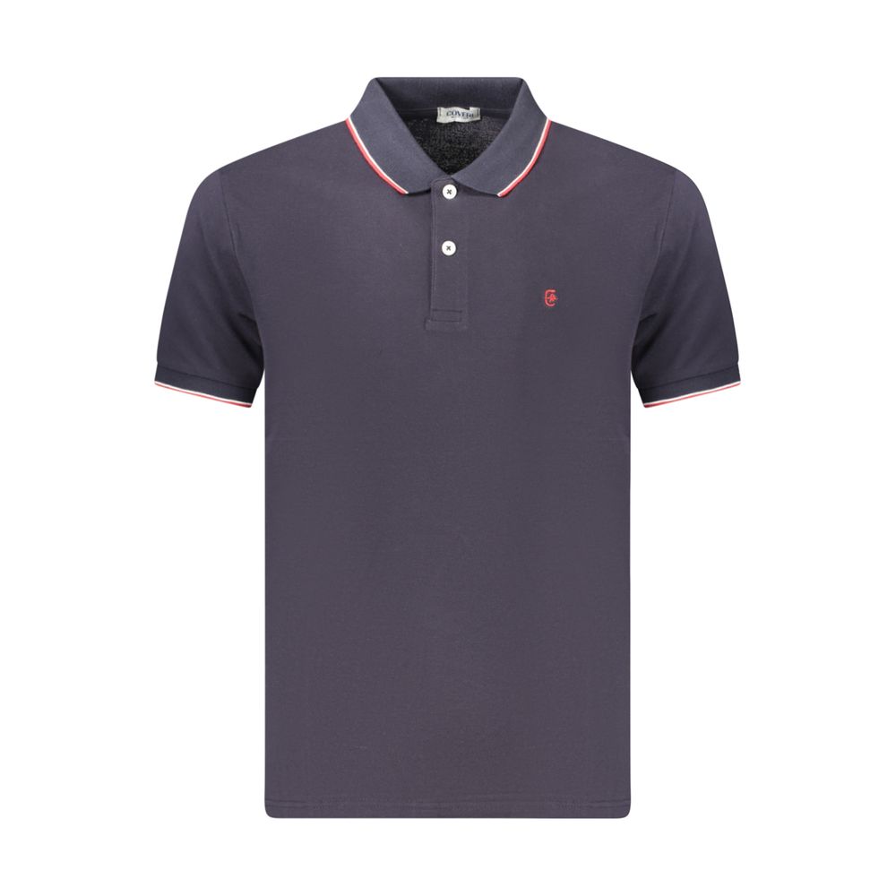 Coveri Moving Blue Cotton Men's Polo