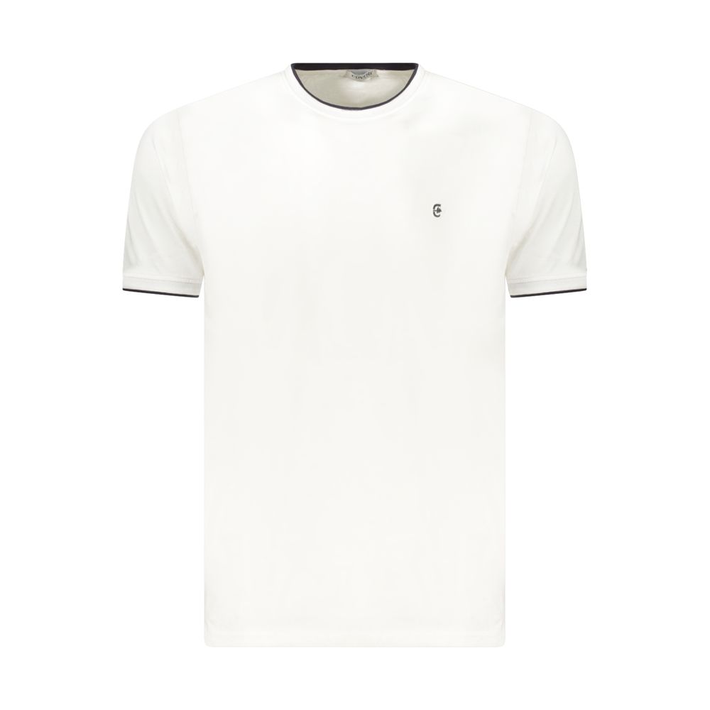 Coveri Moving White Cotton Men's T-Shirt