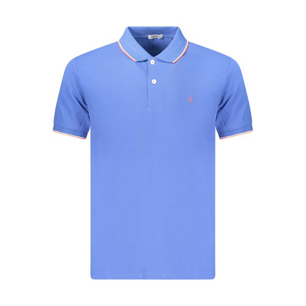 Coveri Moving Blue Cotton Men's Polo Shirt