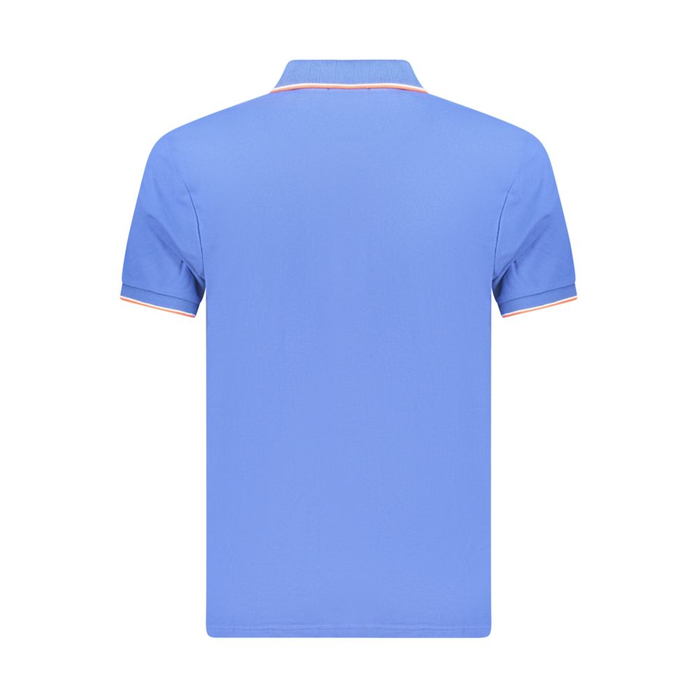 Coveri Moving Blue Cotton Men's Polo Shirt