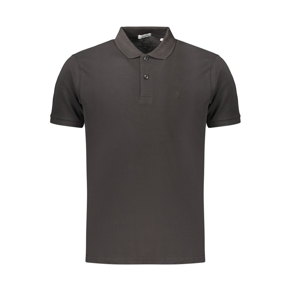 Coveri Moving Black Cotton Men's Polo Shirt