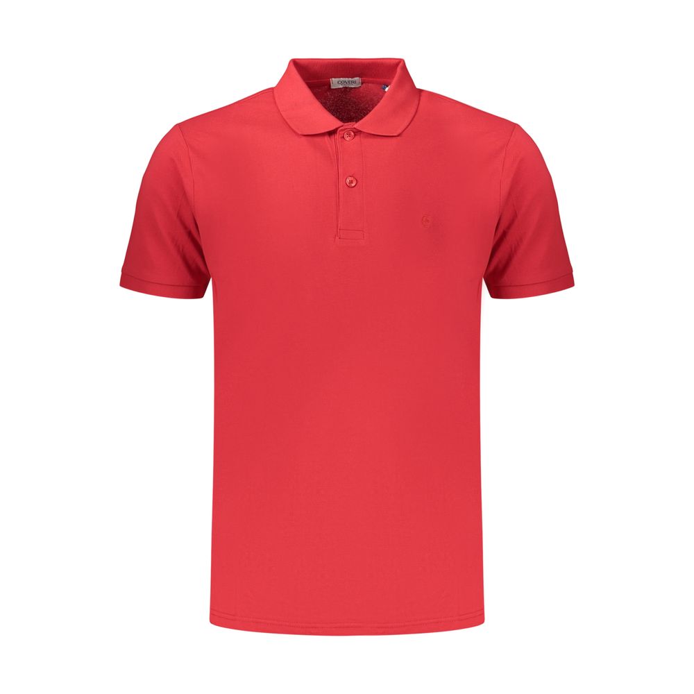Coveri Moving Red Cotton Men's Polo
