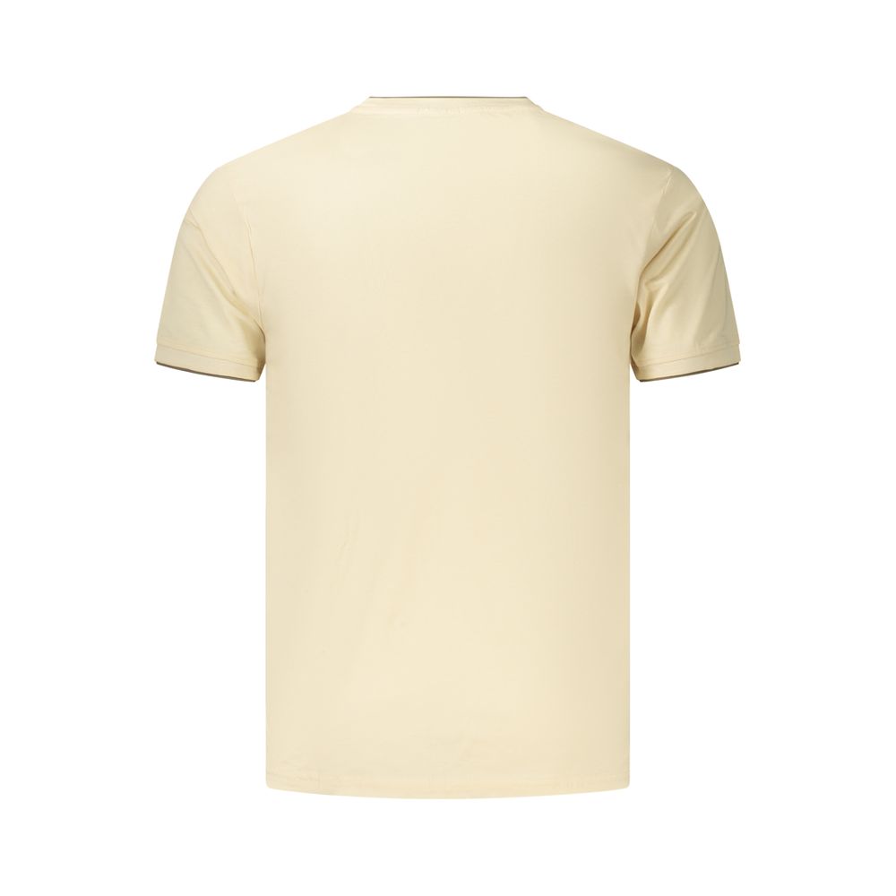 Coveri Moving Beige Cotton Men's T-Shirt