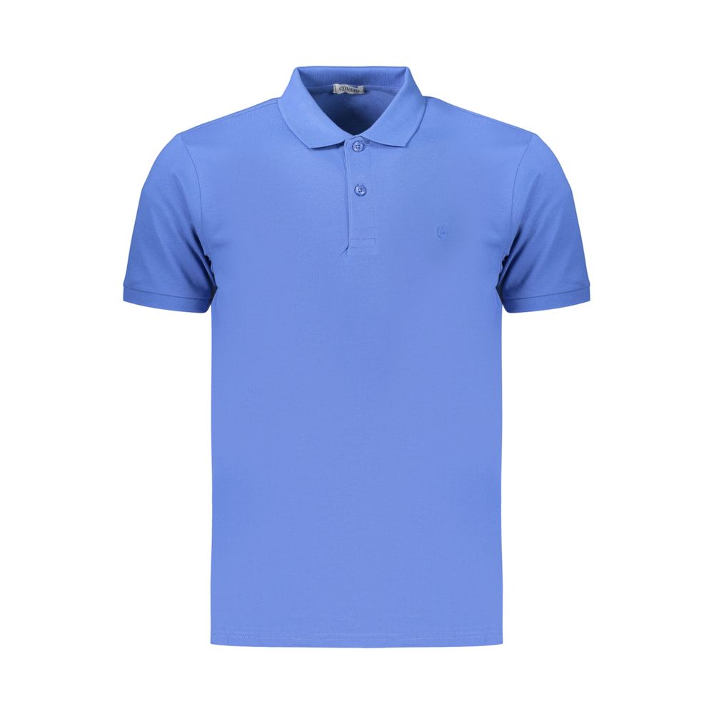 Coveri Moving Blue Cotton Men's Polo Shirt