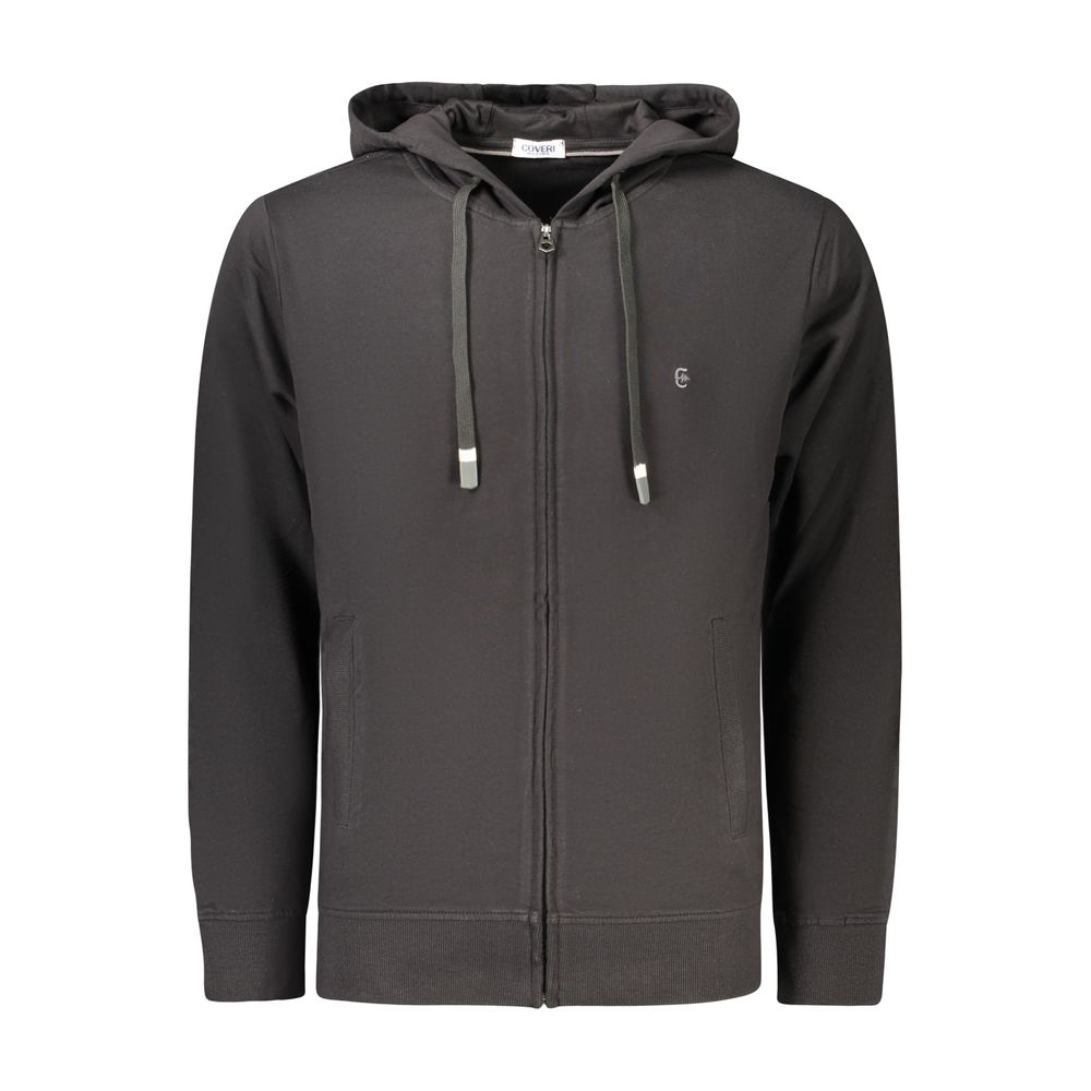 Coveri Moving Black Cotton Mens Sweatshirt