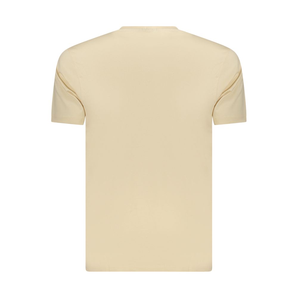 Coveri Moving Beige Cotton Men's T-Shirt