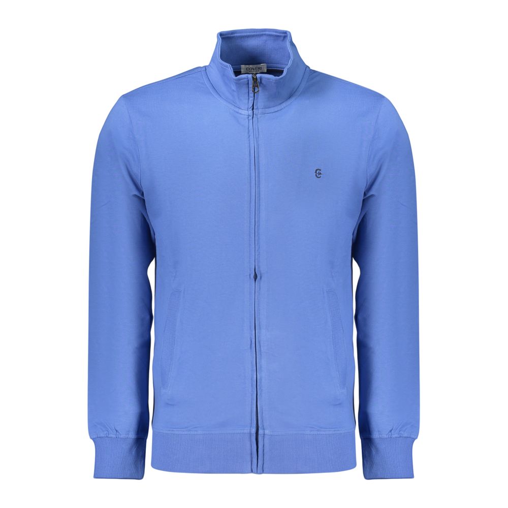 Coveri Moving Blue Cotton Men's Sweatshirt