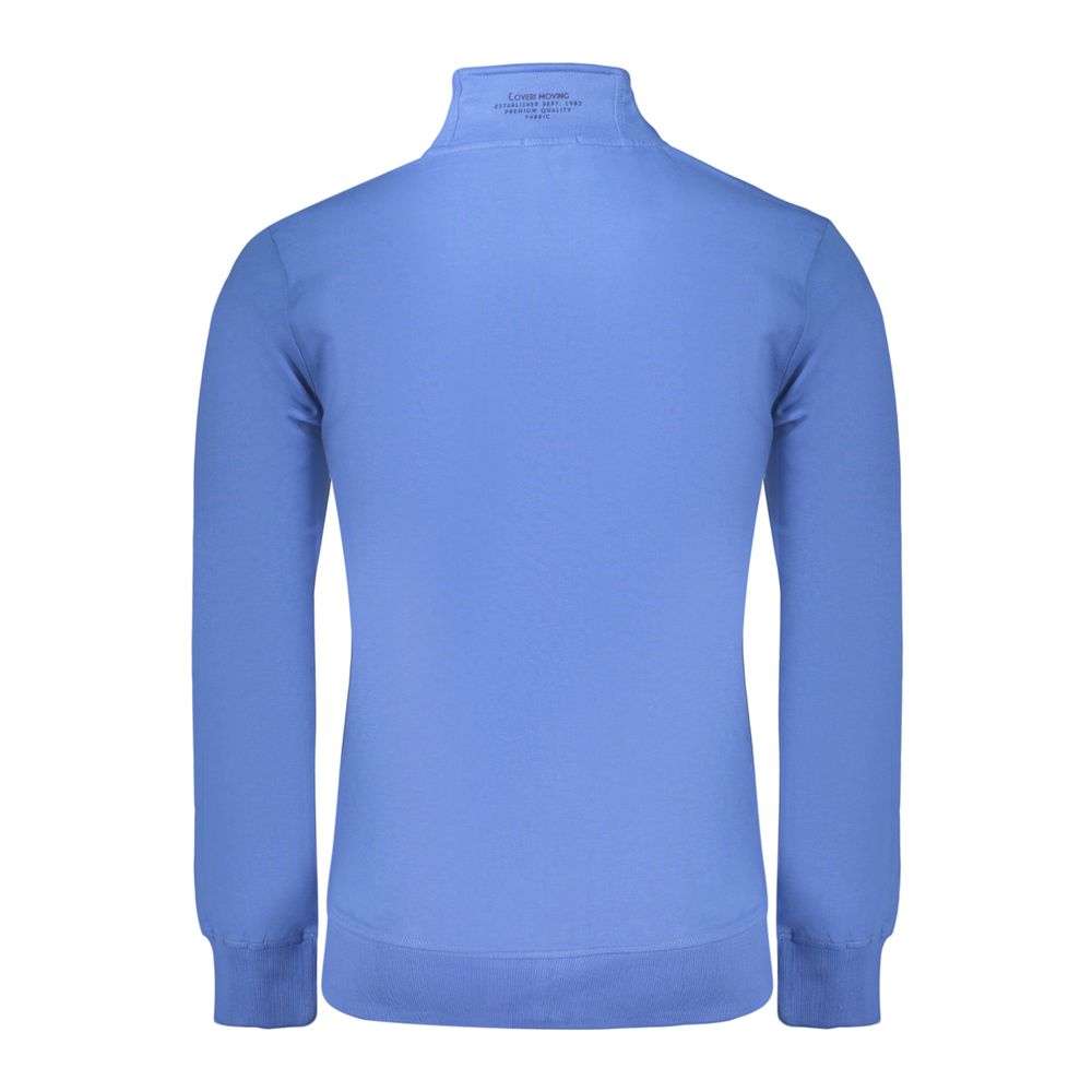 Coveri Moving Blue Cotton Men's Sweatshirt