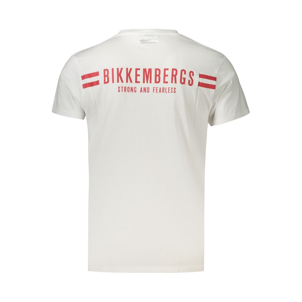 Bikkembergs White Cotton Mens T-Shirt