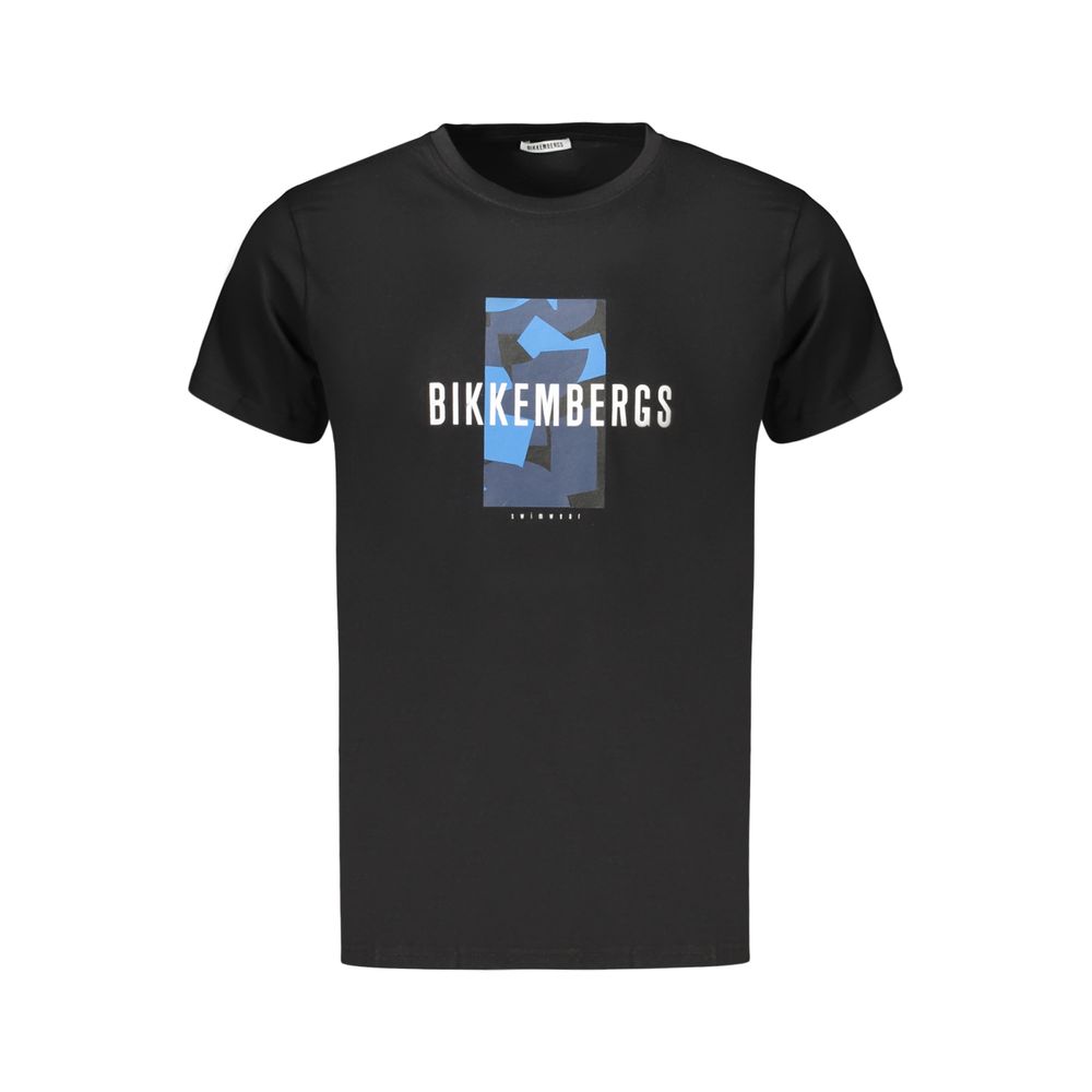 Bikkembergs Black Cotton Men T-Shirt