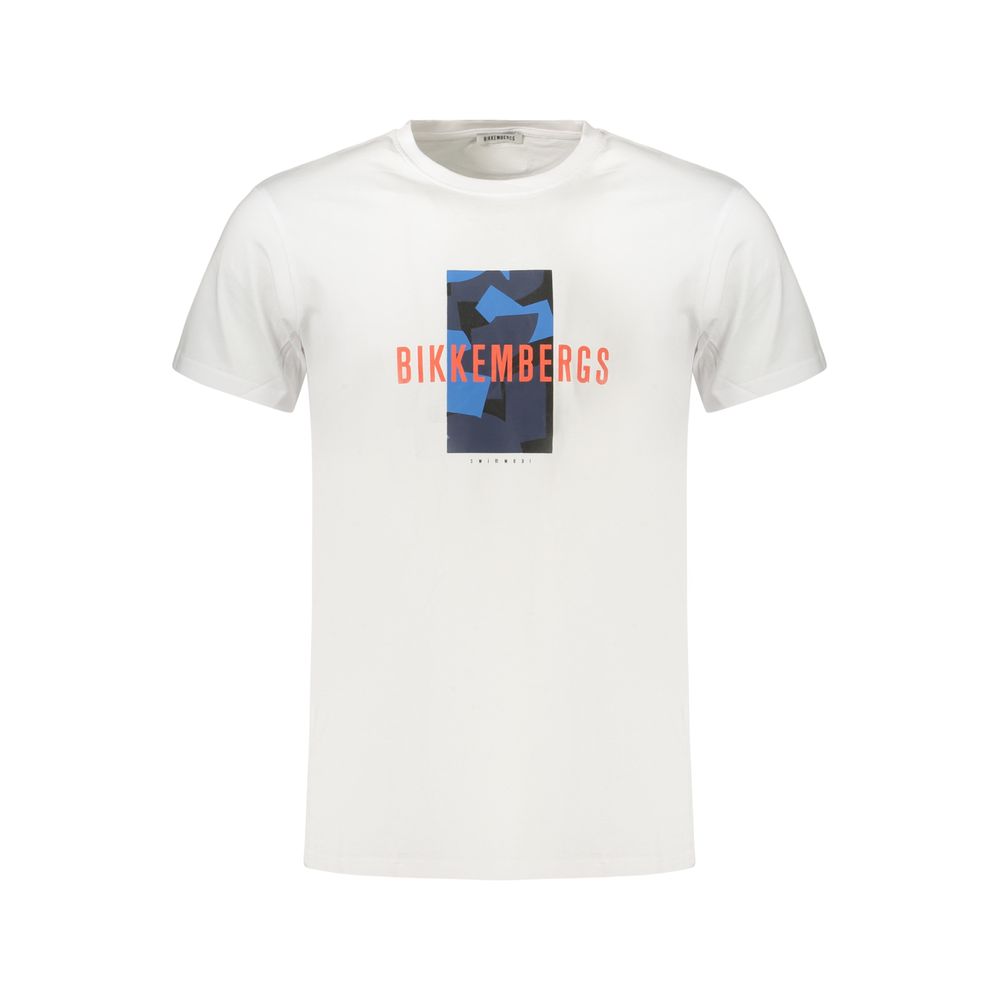 Bikkembergs White Cotton Men's T-Shirt