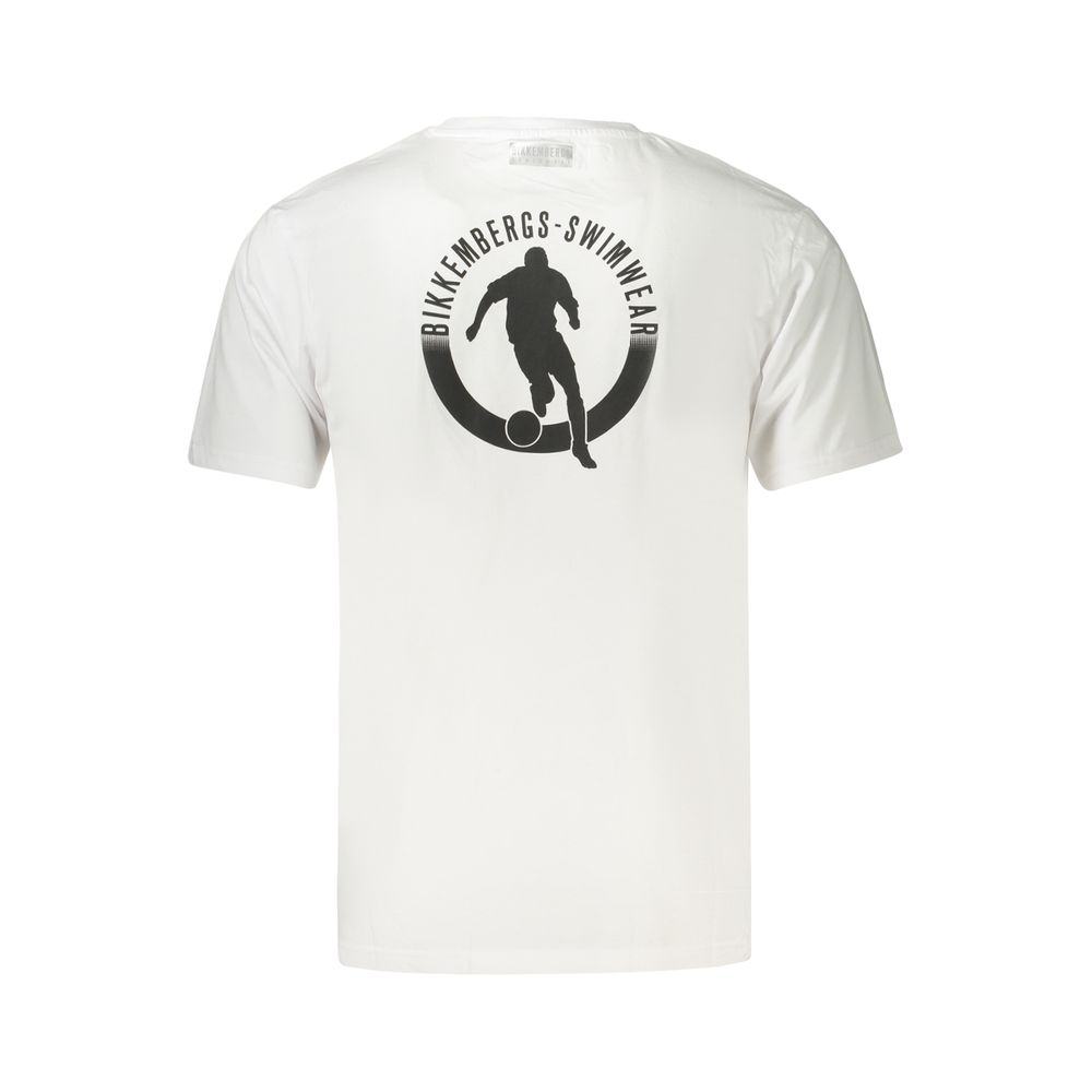 Bikkembergs White Cotton Men's T-Shirt