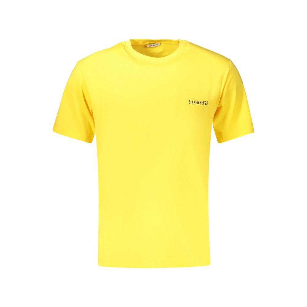 Bikkembergs Yellow Cotton Men's T-Shirt
